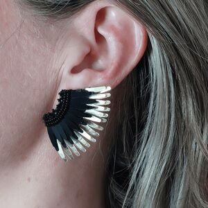 Mignonne Gavigan Madeline Black Gold Earrings - Small
